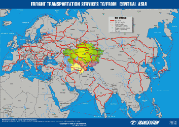 Freight transportation services to/from Central Asia